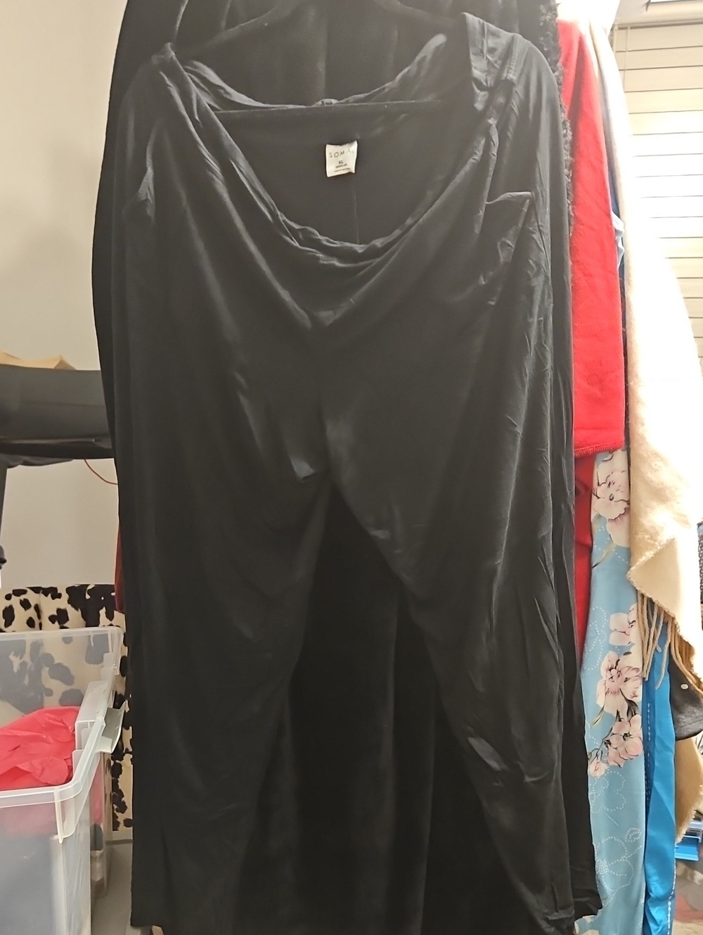 Soma Black Wide-Leg Lounge Sleep Pants